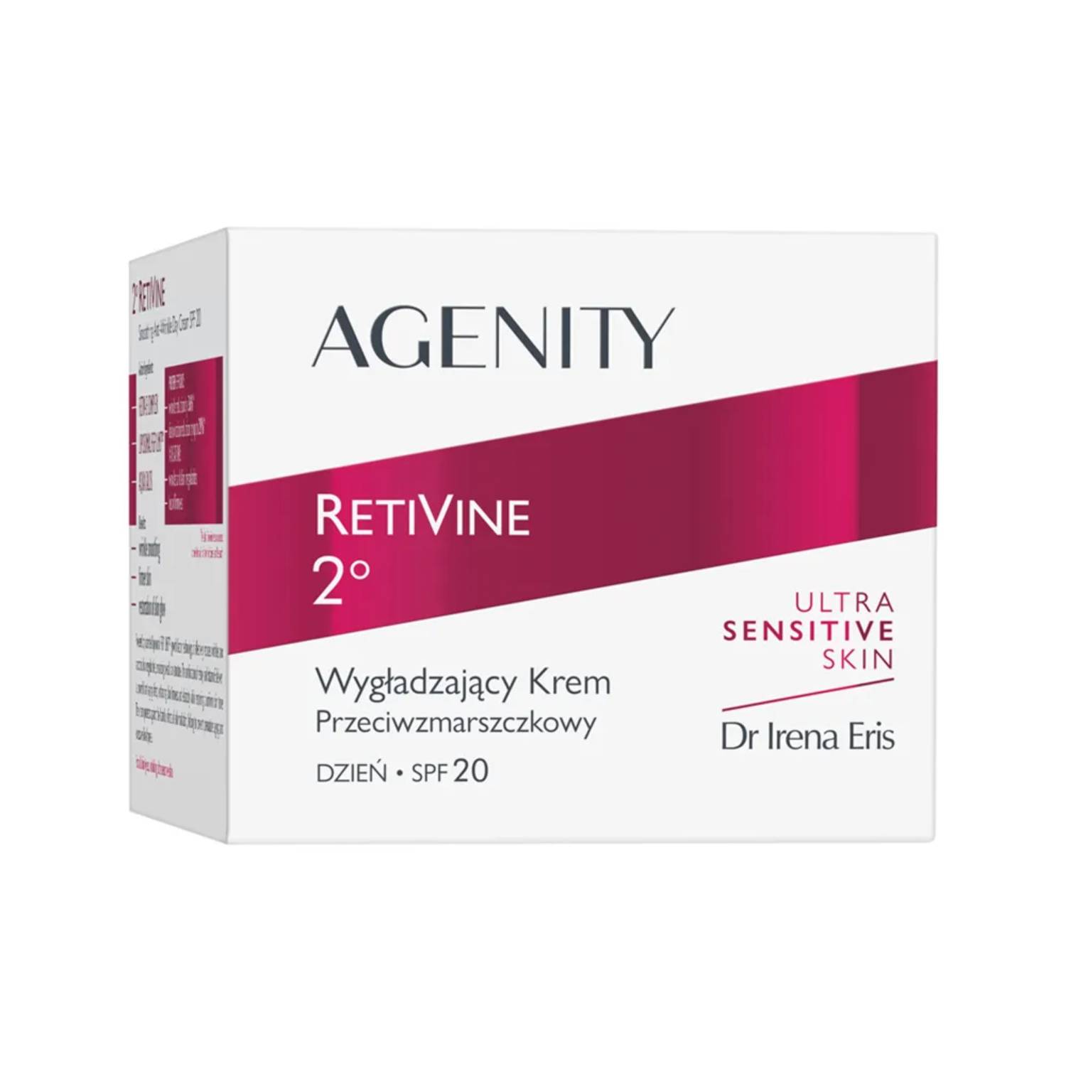 Agenity retivine 2°- krem wygładzający przeciwzmarszczkowy na dzień, spf 20, 50 ml