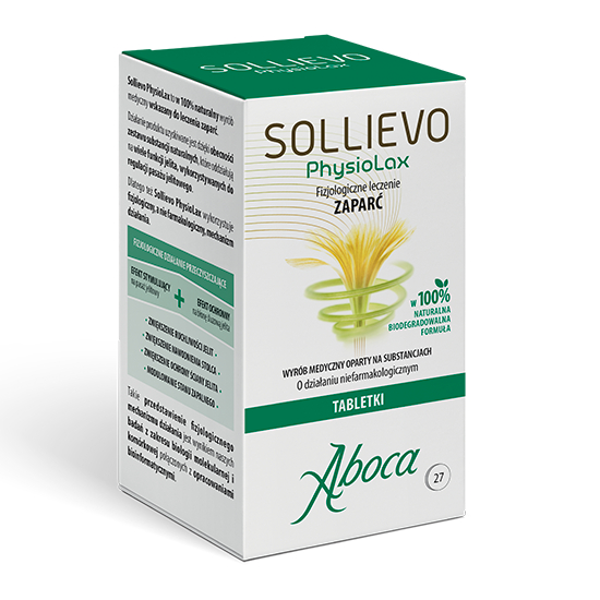 Aboca - sollievo physiolax, wsparcie w pracy jelit, 27 tabletek