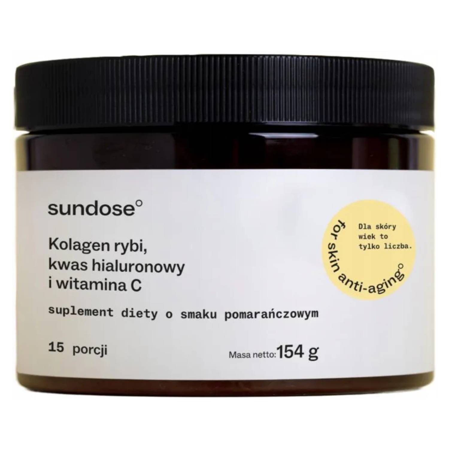 Sundose kolagen o smaku pomarańczowym, 154 g