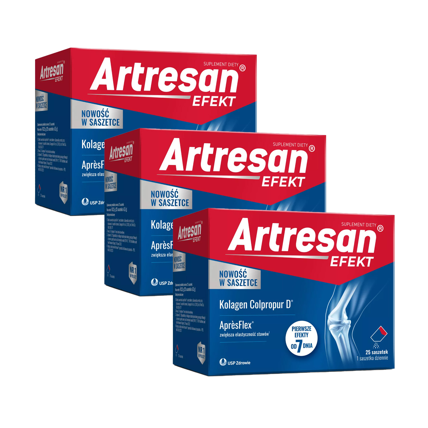 [zestaw] 3x artresan efekt, 25 saszetek