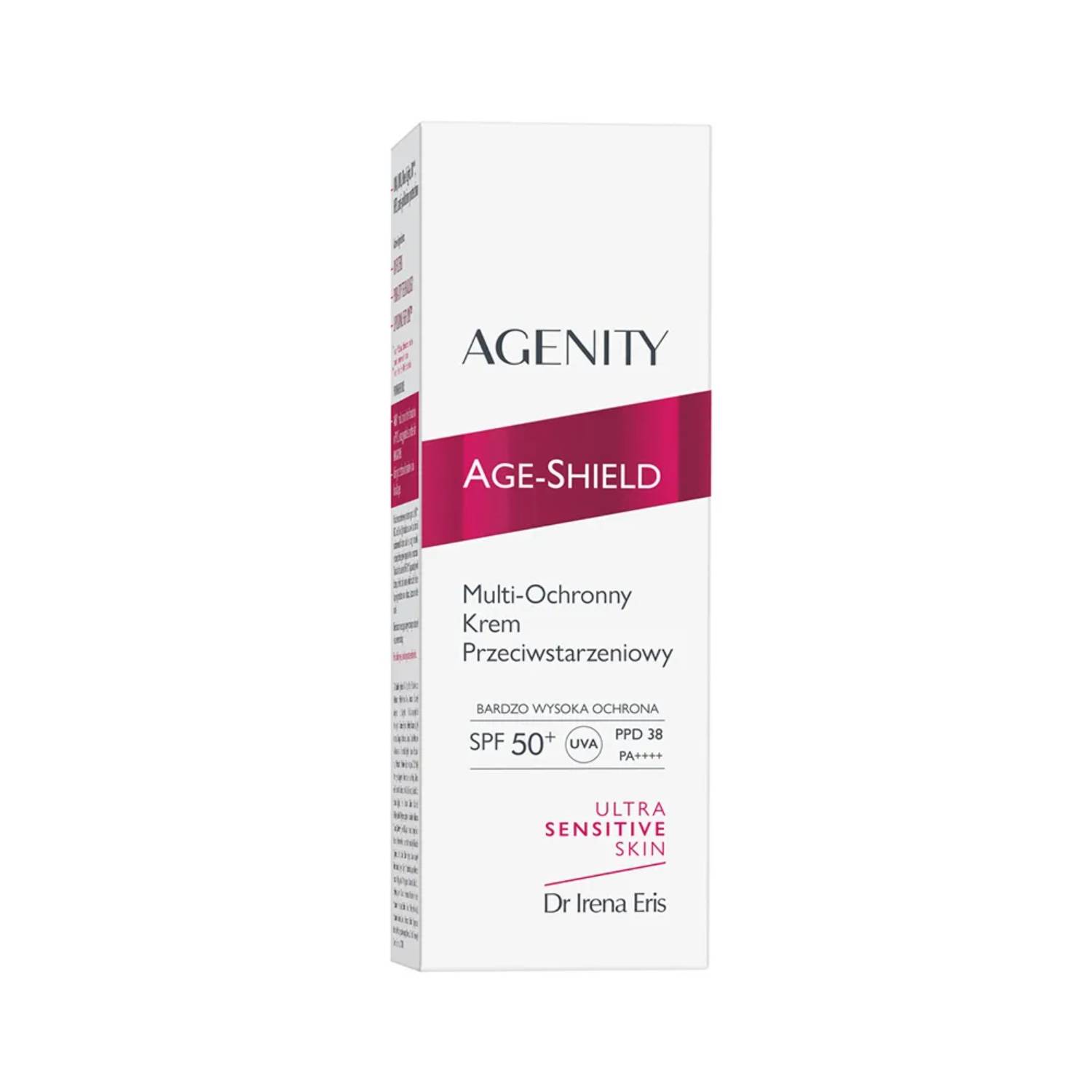 Agenity age-shield - krem multi-ochronny przeciwstarzeniowy, spf 50, 50 ml