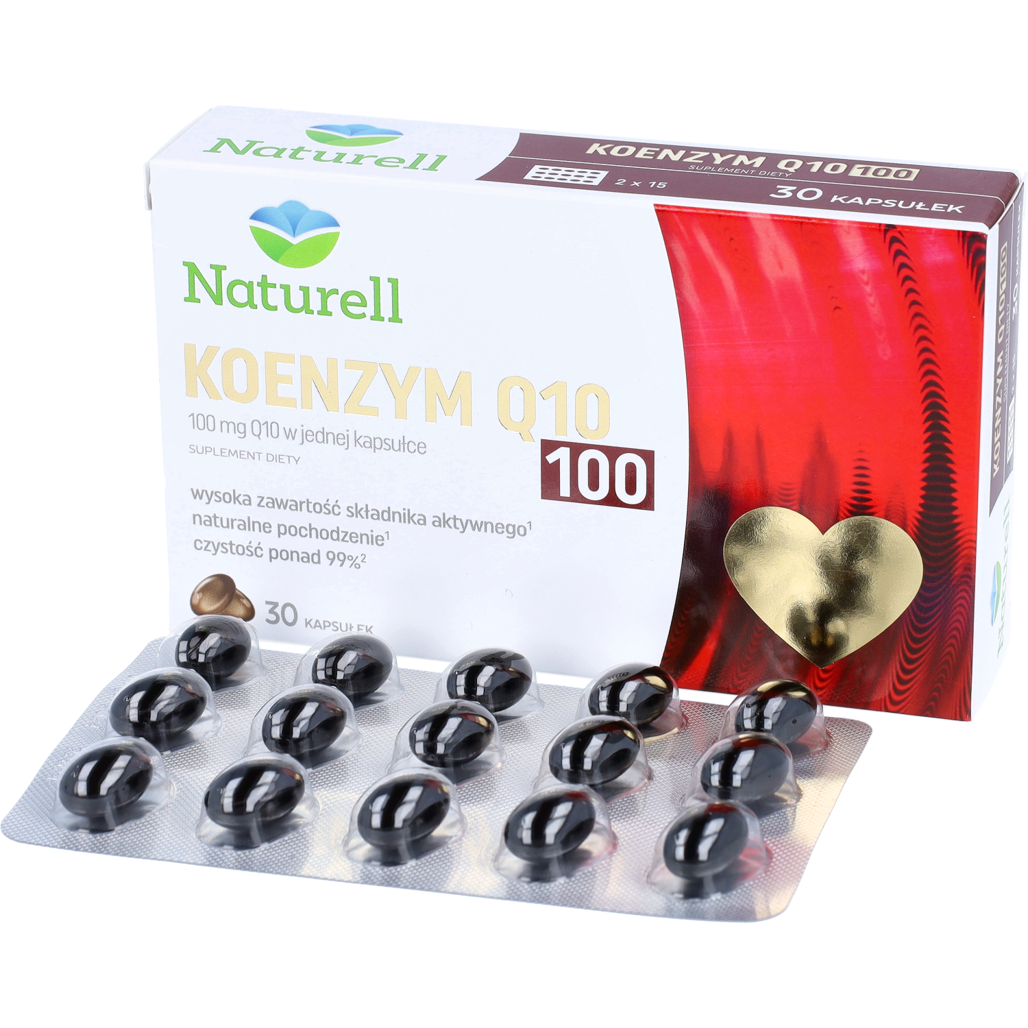 Naturell koenzym q10 100 mg, 30 kapsułek