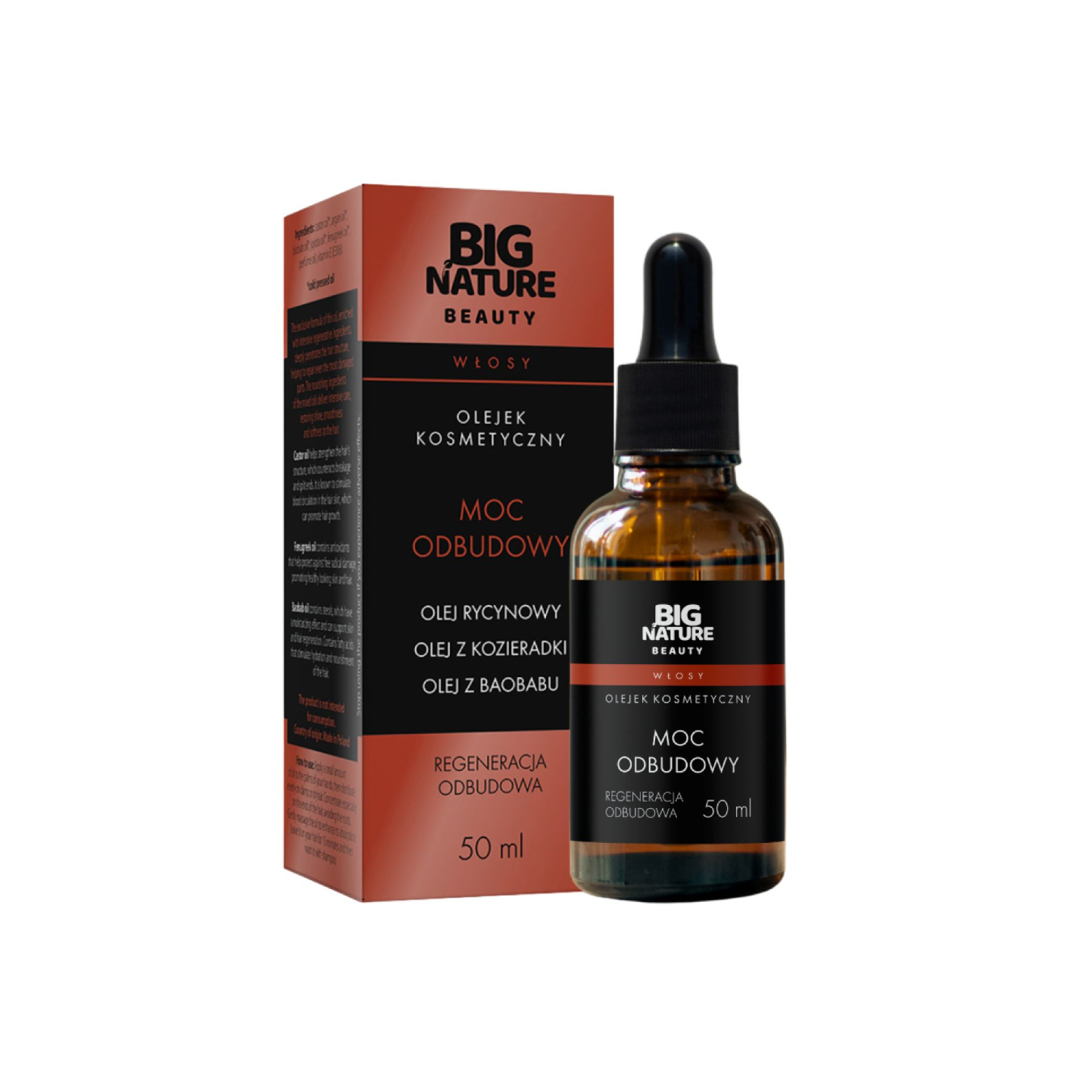 Big nature - olejek kosmetyczny moc odbudowy, 50 ml (data ważności: 31.05.2026)