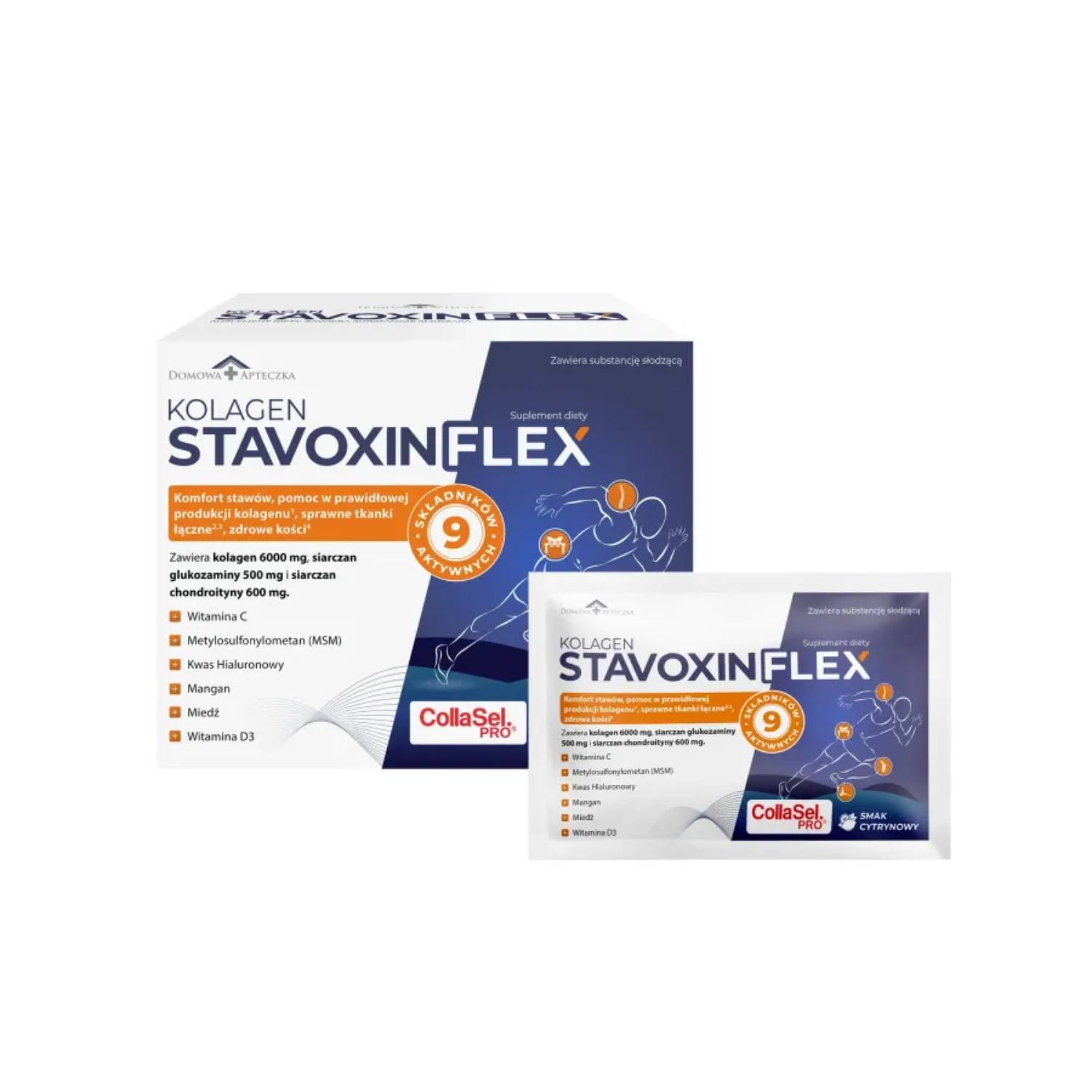 Domowa apteczka kolagen stavoxin flex, 30 saszetek