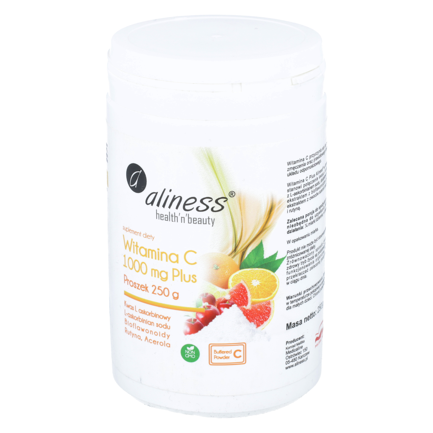 Aliness witamina c 1000 mg plus, proszek, 250 g
