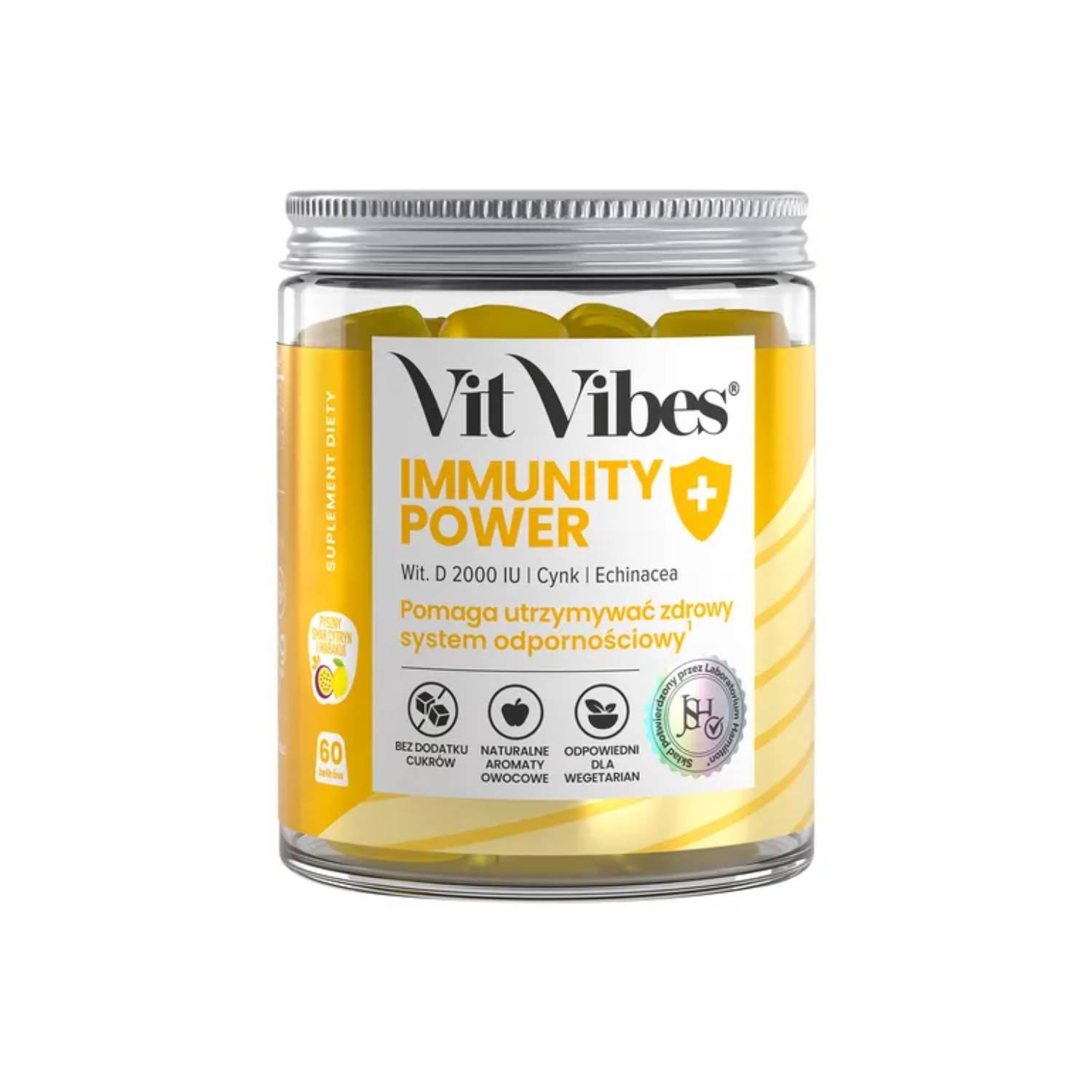Vit vibes immunity power, smak cytryna-marakuja, 60 żelek
