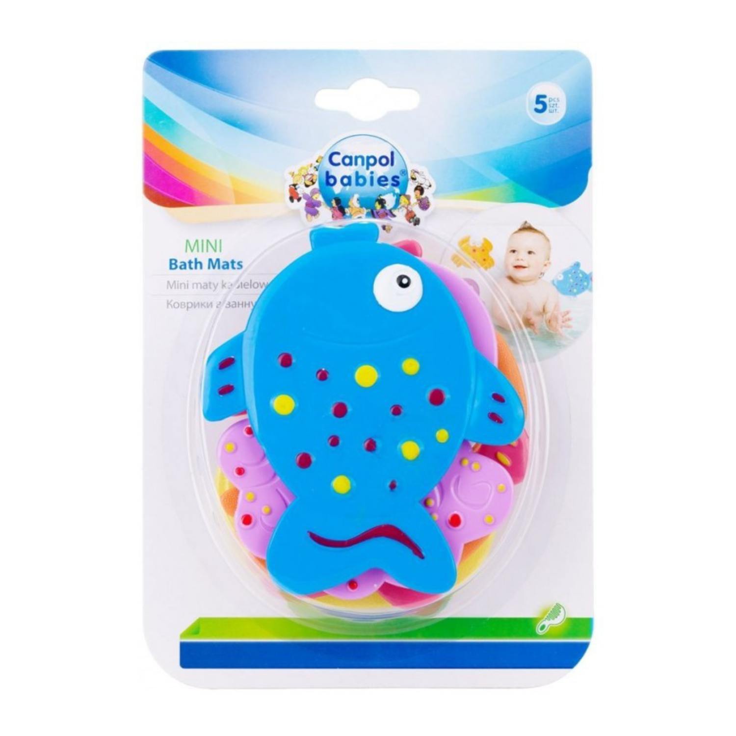 Canpol babies - mini maty kąpielowe 80/003, 5 sztuk