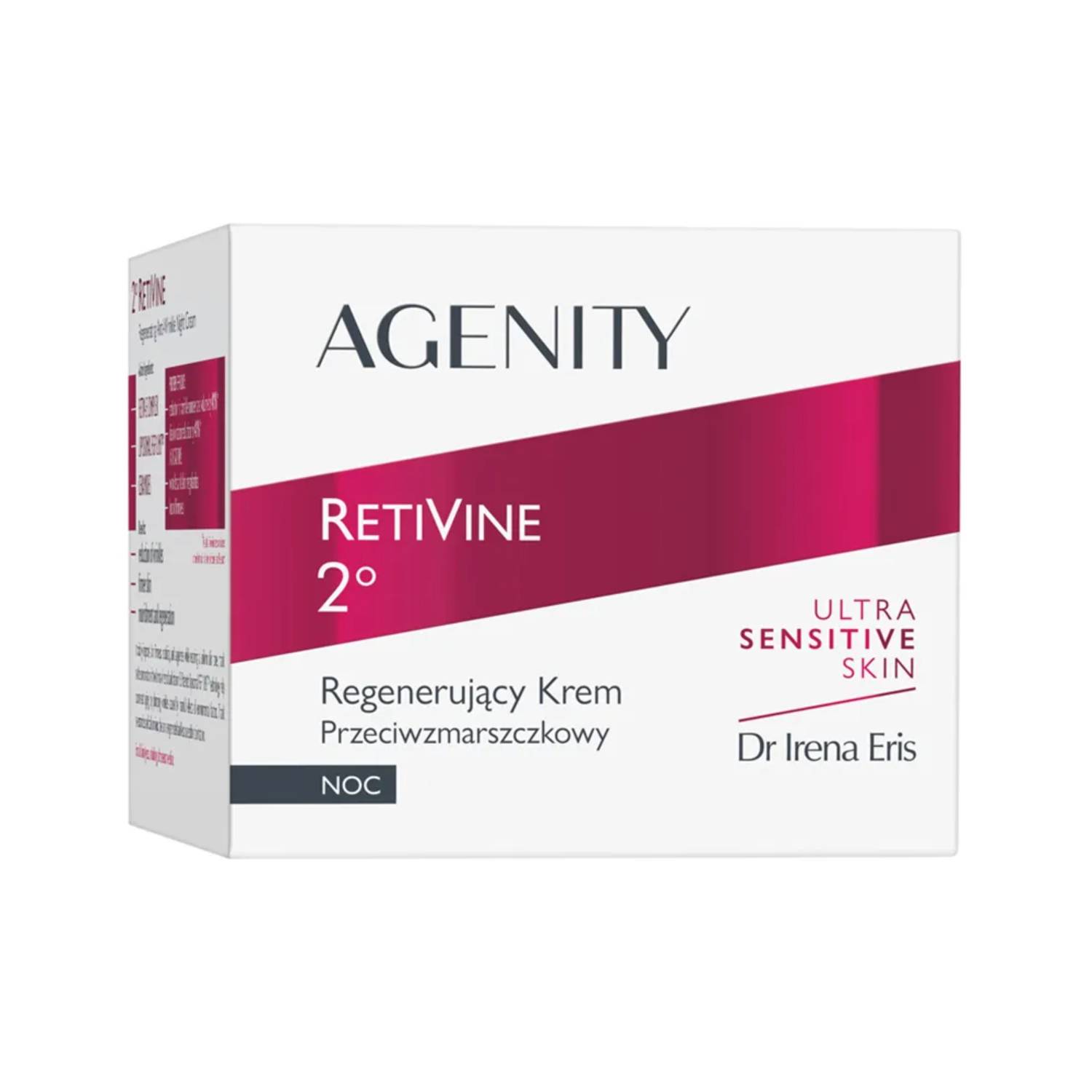 Agenity retivine 2°- krem regenerujący przeciwzmarszczkowy na noc, 50 ml
