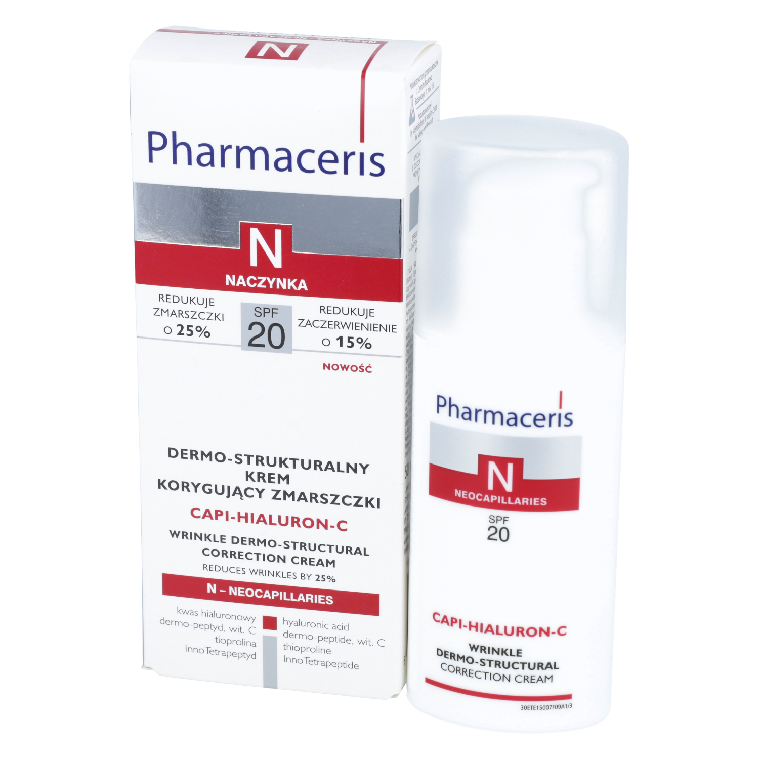 Pharmaceris n capi-hialuron-c - krem dermo-strukturalny, korygujący zmarszczki, 50 ml