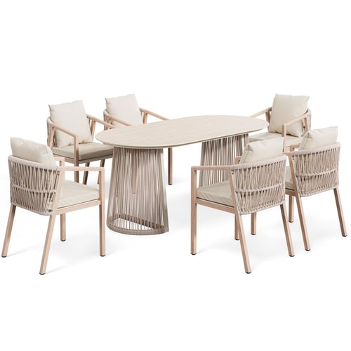 Gartenmöbel-Set ARNELI – beige