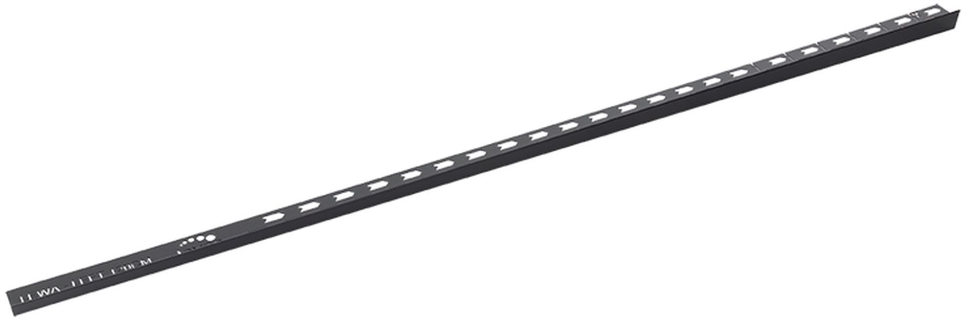 Laveo listwa spadkowa 120 cm do odpływu liniowego lewa czarna COT720L