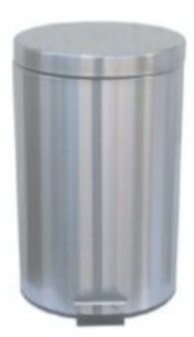 Merida Klasik kosz na śmieci 12 l pedałowy chrom mat KIM410