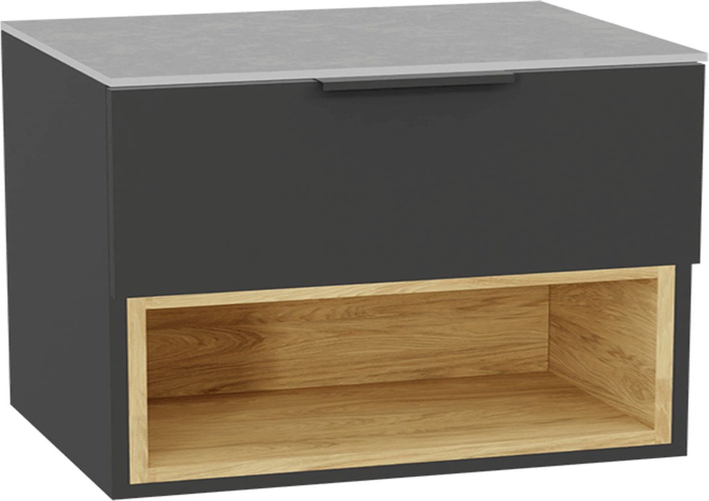 Excellent Tuto 2.0 korpus szafki 80x46.5x50 cm podumywalkowa wisząca szara-dąb MLEX.2171.800.GRBL