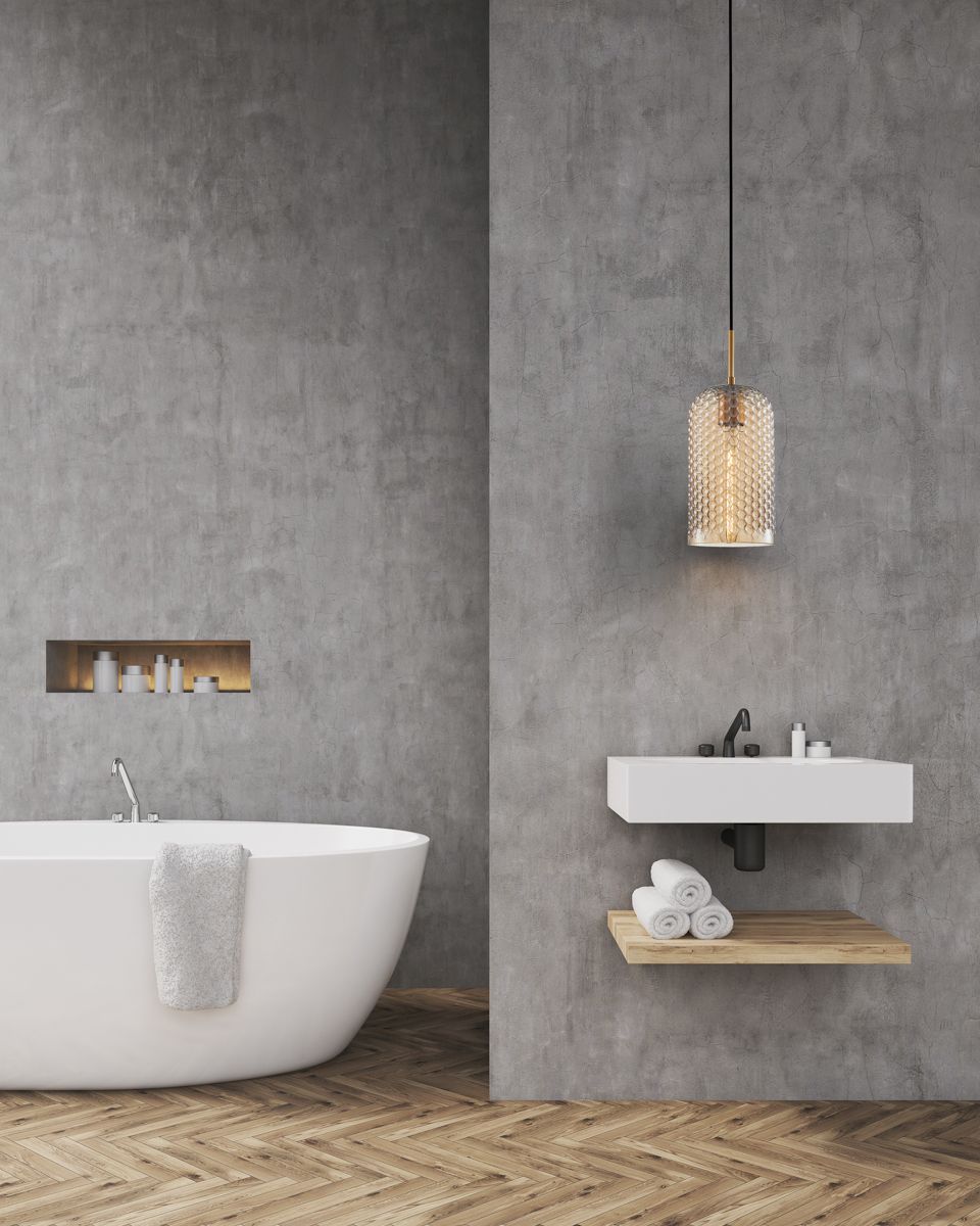 Italux Renti lampa wisząca 1x40 W złota PND-25205-1S-BK-AMB - Wysyłka w 24h