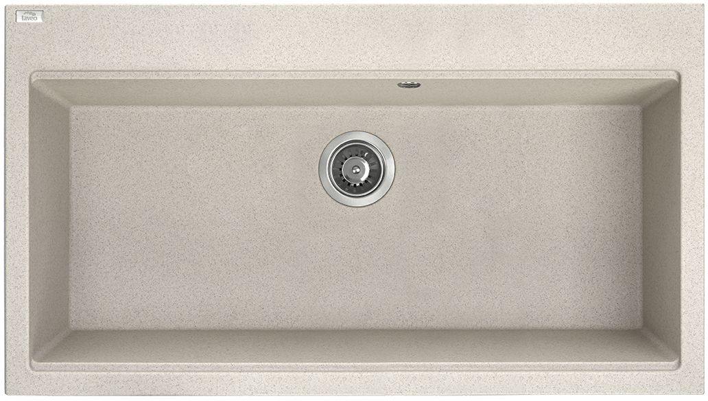 Laveo Tau zlewozmywak granitowy 90x50 cm beżowy SBT4109 - Wysyłka w 24h