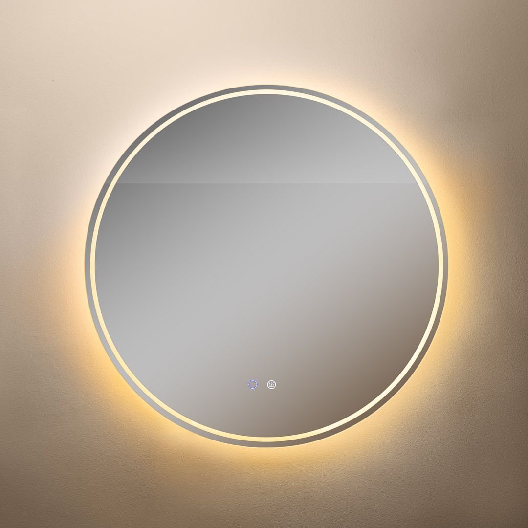 Zuma Line lustro 80x80 cm okrągłe z oświetleniem z matą grzewczą D3004-80 - Wysyłka w 24h