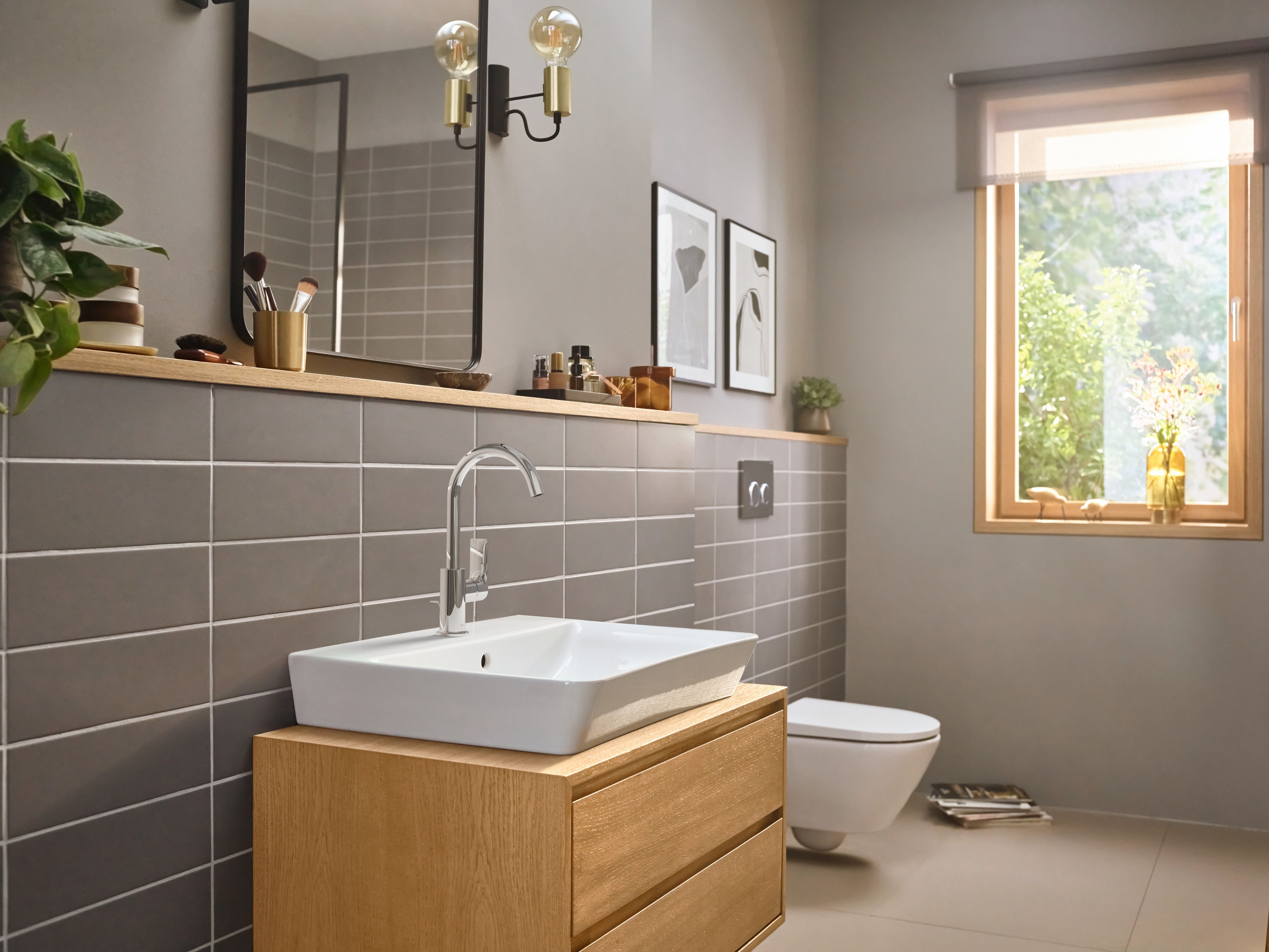 Hansgrohe Rebris E bateria umywalkowa stojąca chrom 72576000