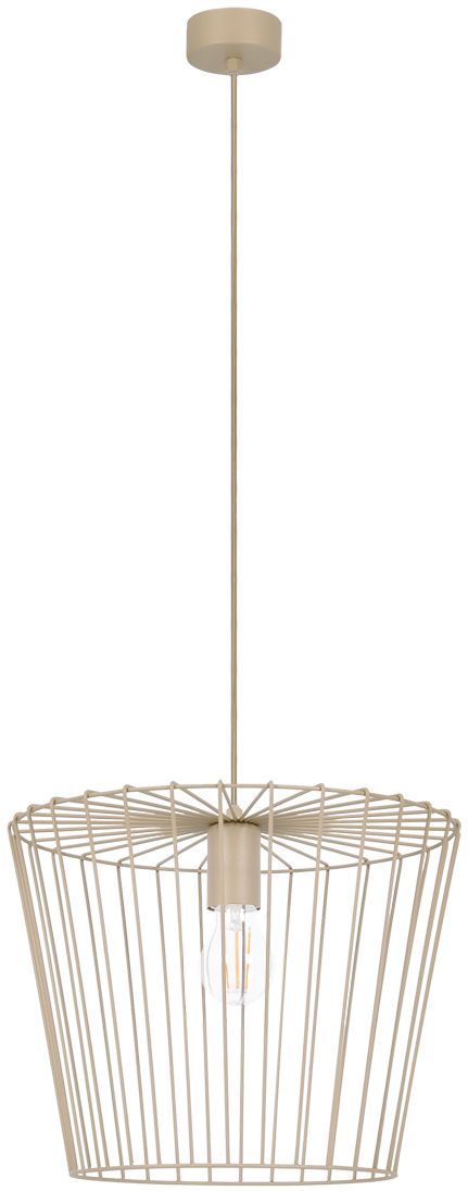 Kaja Livia lampa wisząca 1x15 W beżowa K-5815