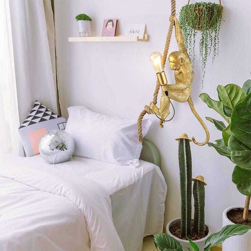 Abruzzo Monkey lampa wisząca 1x40 W złota ABR-KAR-G