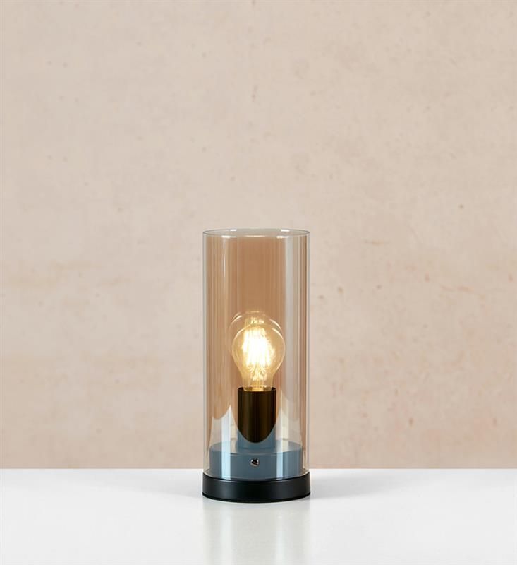 Markslöjd Post lampa stołowa 1x25 W bursztynowa 108735