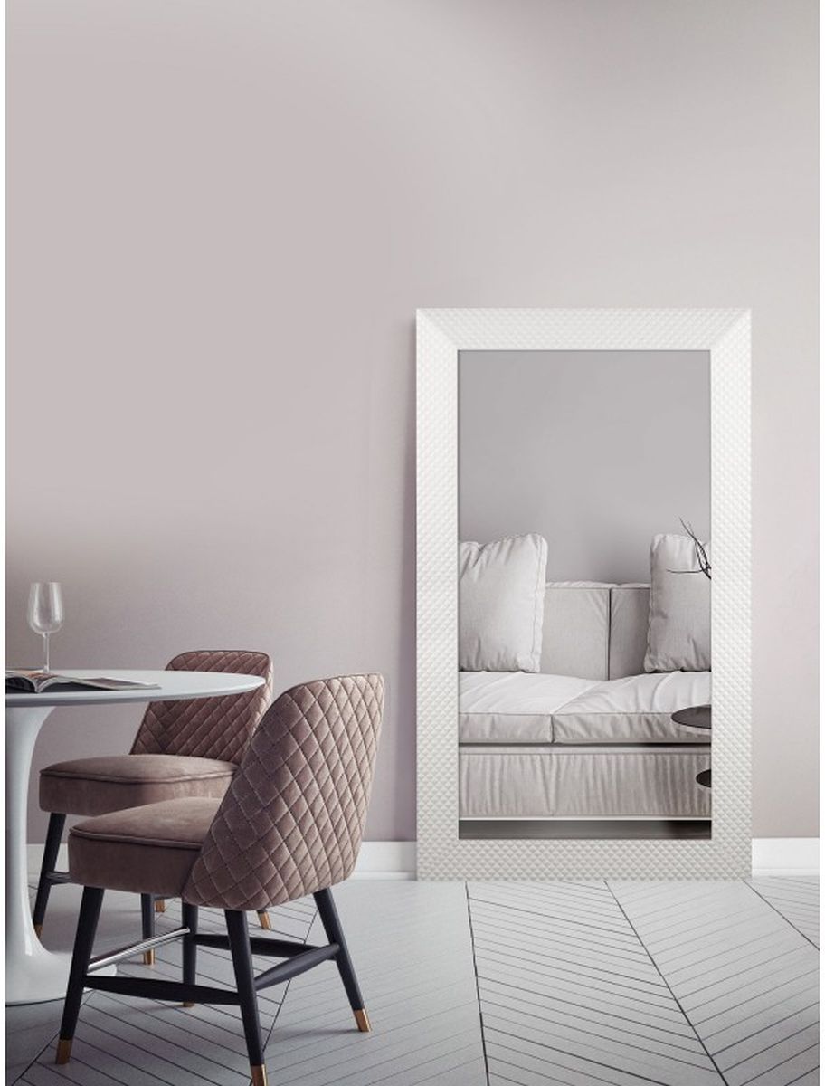 Ars Longa Piko lustro 83 cm kwadratowe biały mat PIKO7070-B