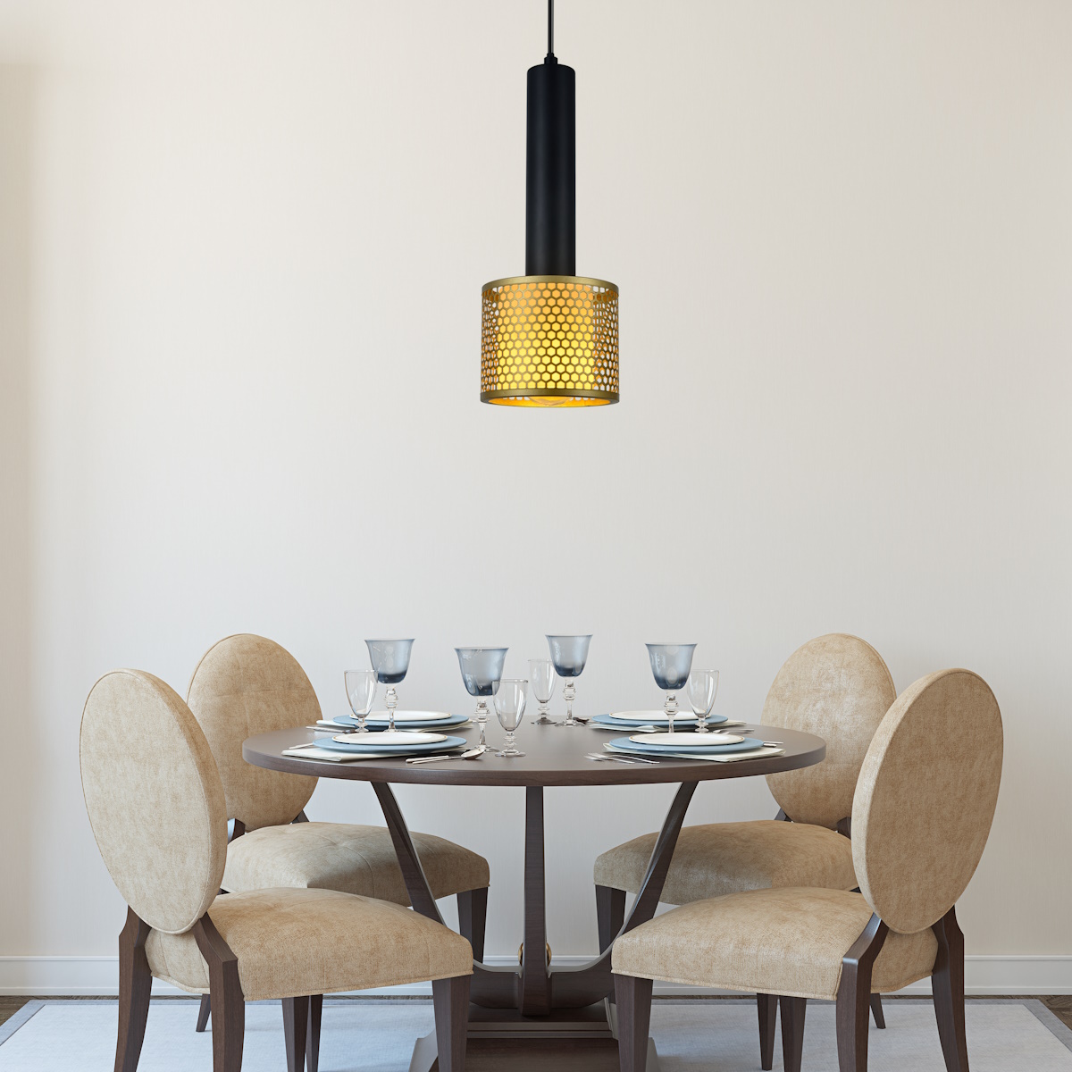 Light Prestige Amo lampa wisząca 1x15 W złota LP-0702/1P GD