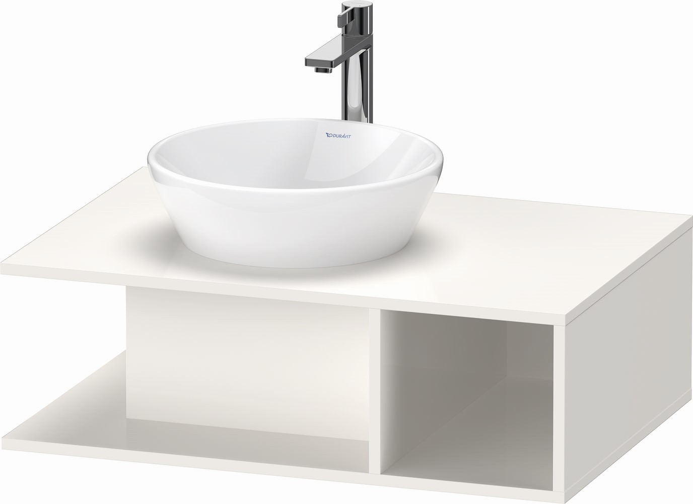 Duravit D-Neo szafka 80 cm podumywalkowa wisząca biały wysoki połysk DE492802222