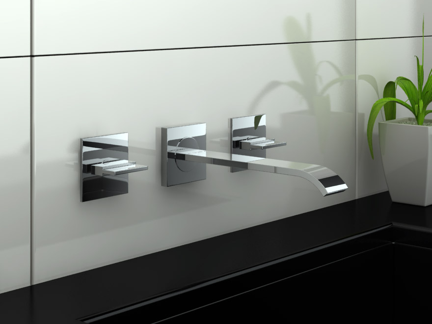 Kohlman Axis bateria umywalkowa podtynkowa chrom QW193N