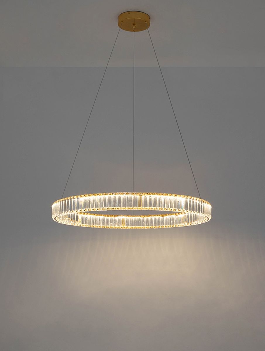 Moosee Liberty lampa wisząca 1x42 W przezroczysta-złota MSE010100174