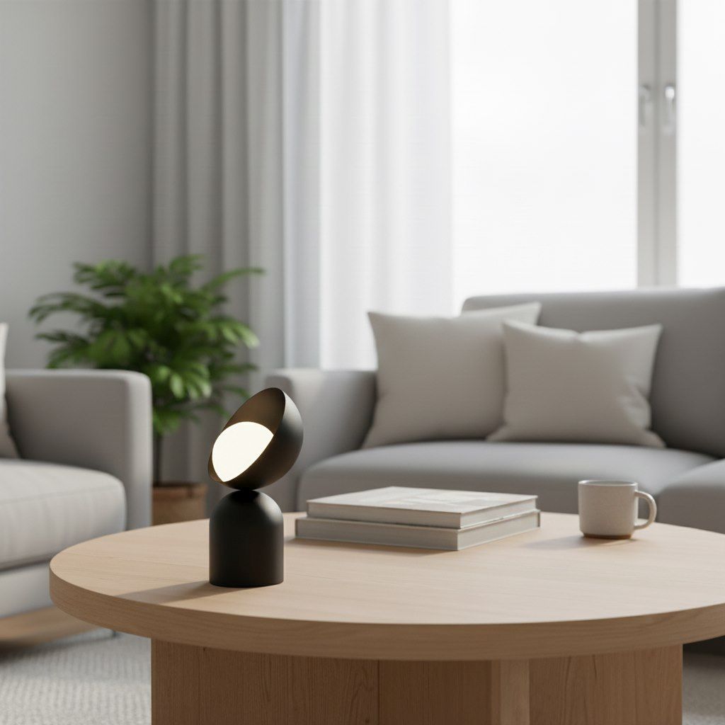 Emibig Boto lampa stołowa 1x9 W czarna 1510/LN1