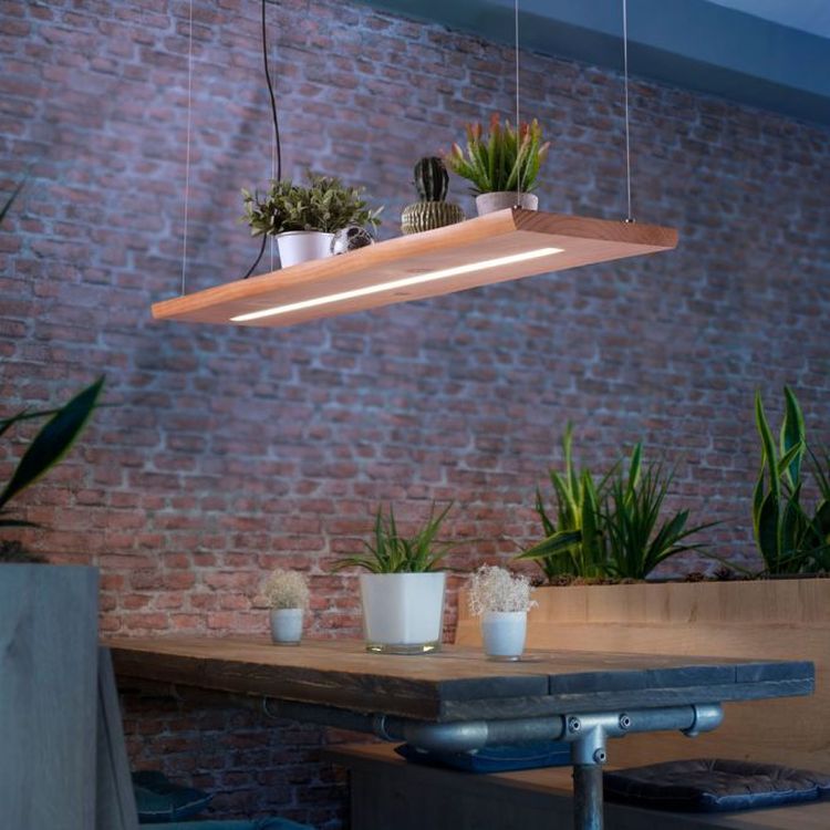 Paul Neuhaus Palma lampa wisząca 1x23W LED drewno 2625-79