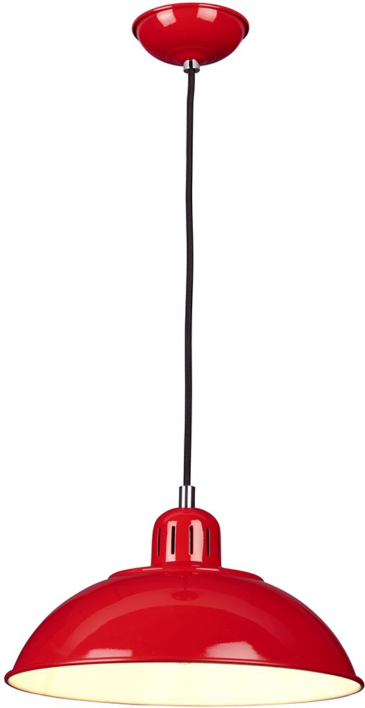 Elstead Lighting Franklin lampa wisząca 1x60 W czerwona FRANKLIN-P-RED
