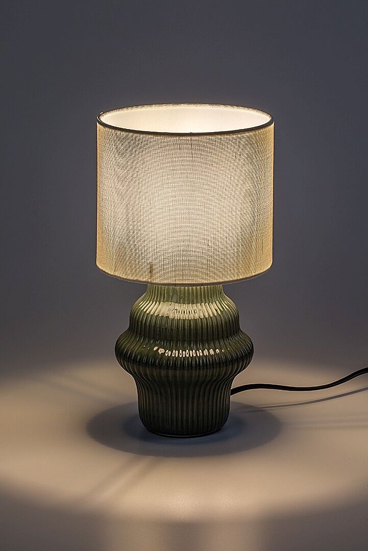 Rabalux Glimo lampa stołowa 1x40 W biała/zielona 74059