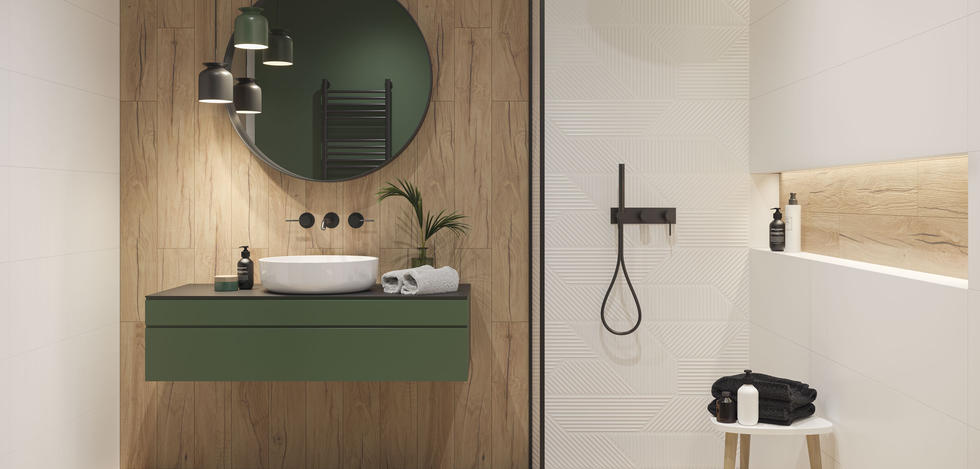 Paradyż Craftland płytka ścienno-podłogowa 14,8x89,8 cm STR brązowa