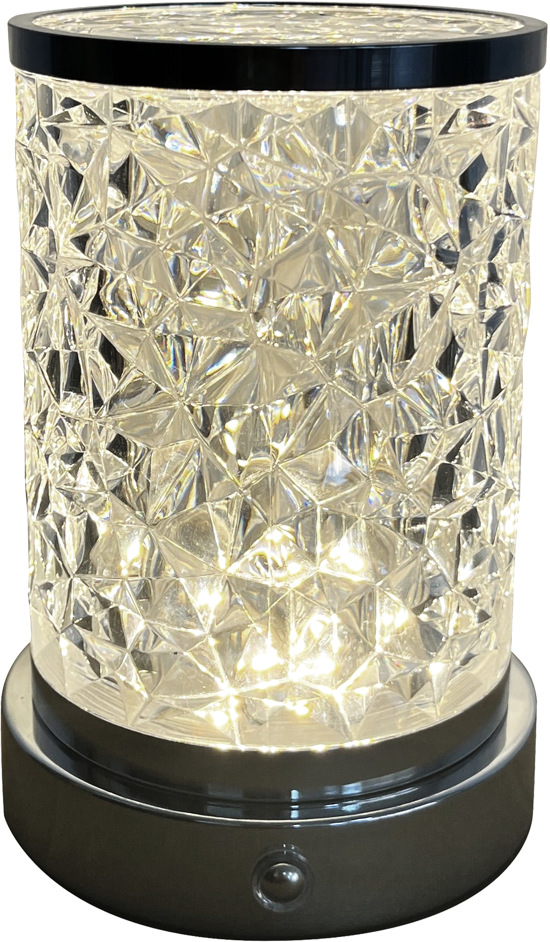 Candellux Brillo lampa stołowa 1x2,5 W czarna-przezroczysta 41-35806