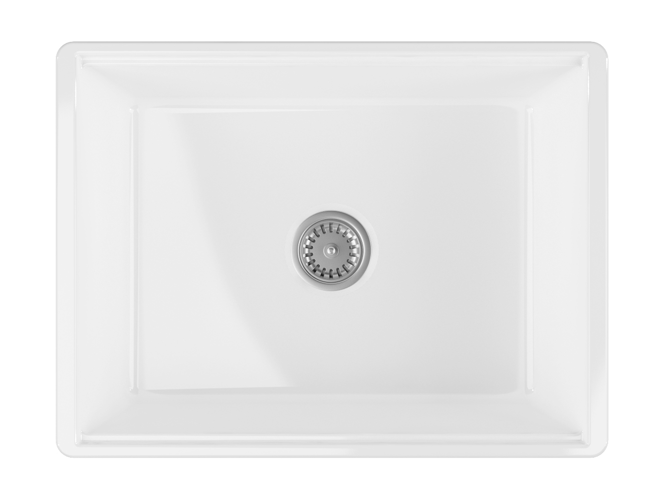 Isvea Ravenna zlewozmywak ceramiczny 61x46 cm biały 10RV81061