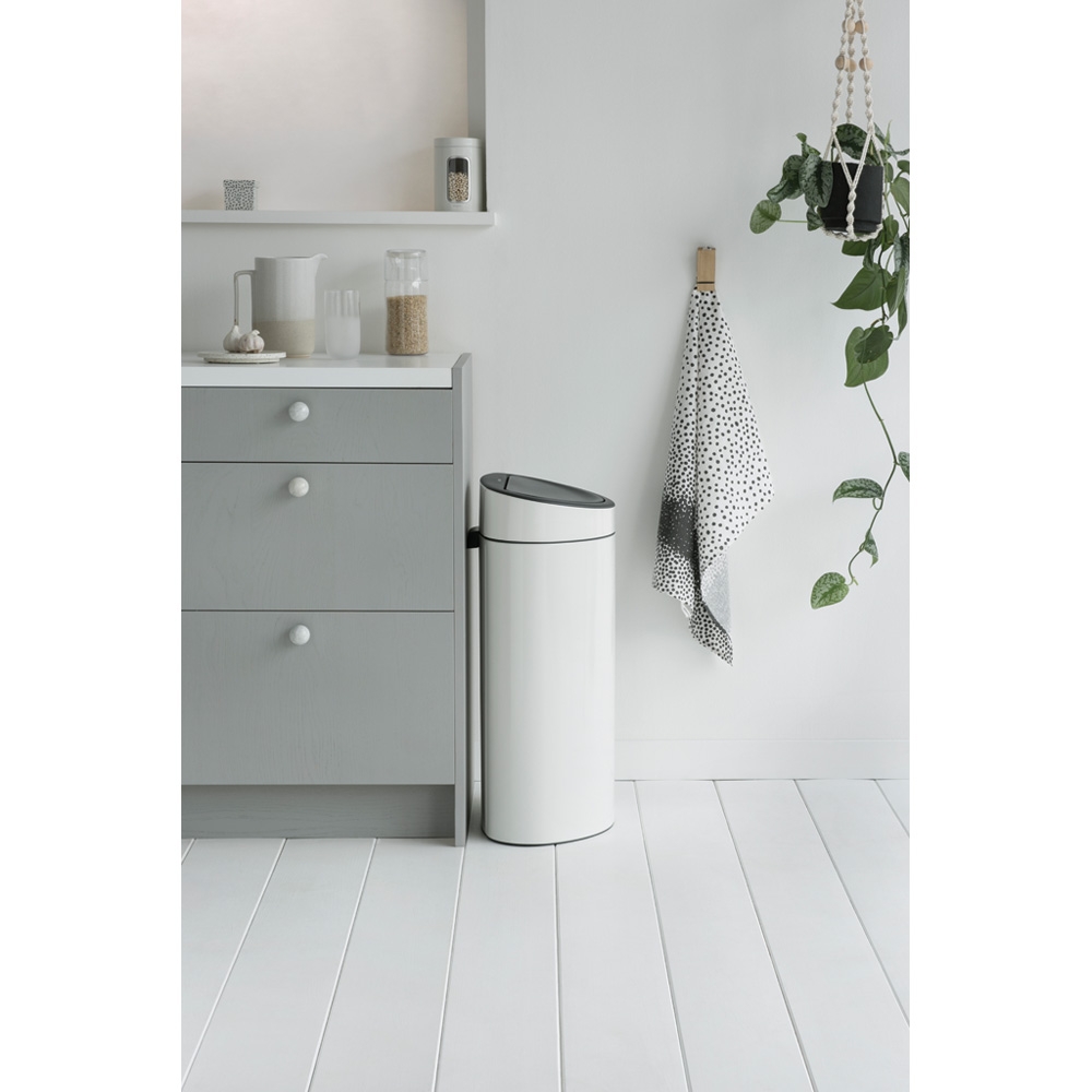 Brabantia Touch Bin New kosz na śmieci 40 l biały 114984