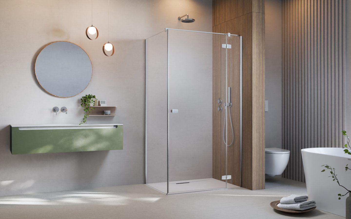 Radaway Fuenta Chrome KDJ drzwi prysznicowe 80 cm uchylne chrom połysk/szkło przezroczyste 1384043-01-01R