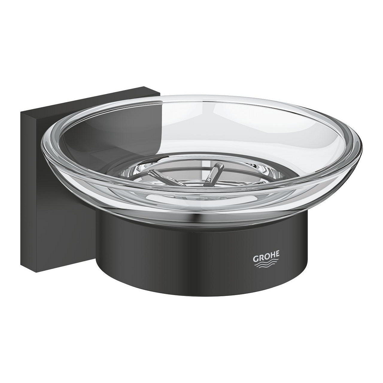 Grohe Start Cube mydelniczka ścienna czarna-przezroczysta 410962430