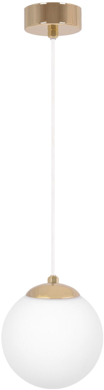 Kaja Rea lampa wisząca 1x10 W biała-złota K-5420