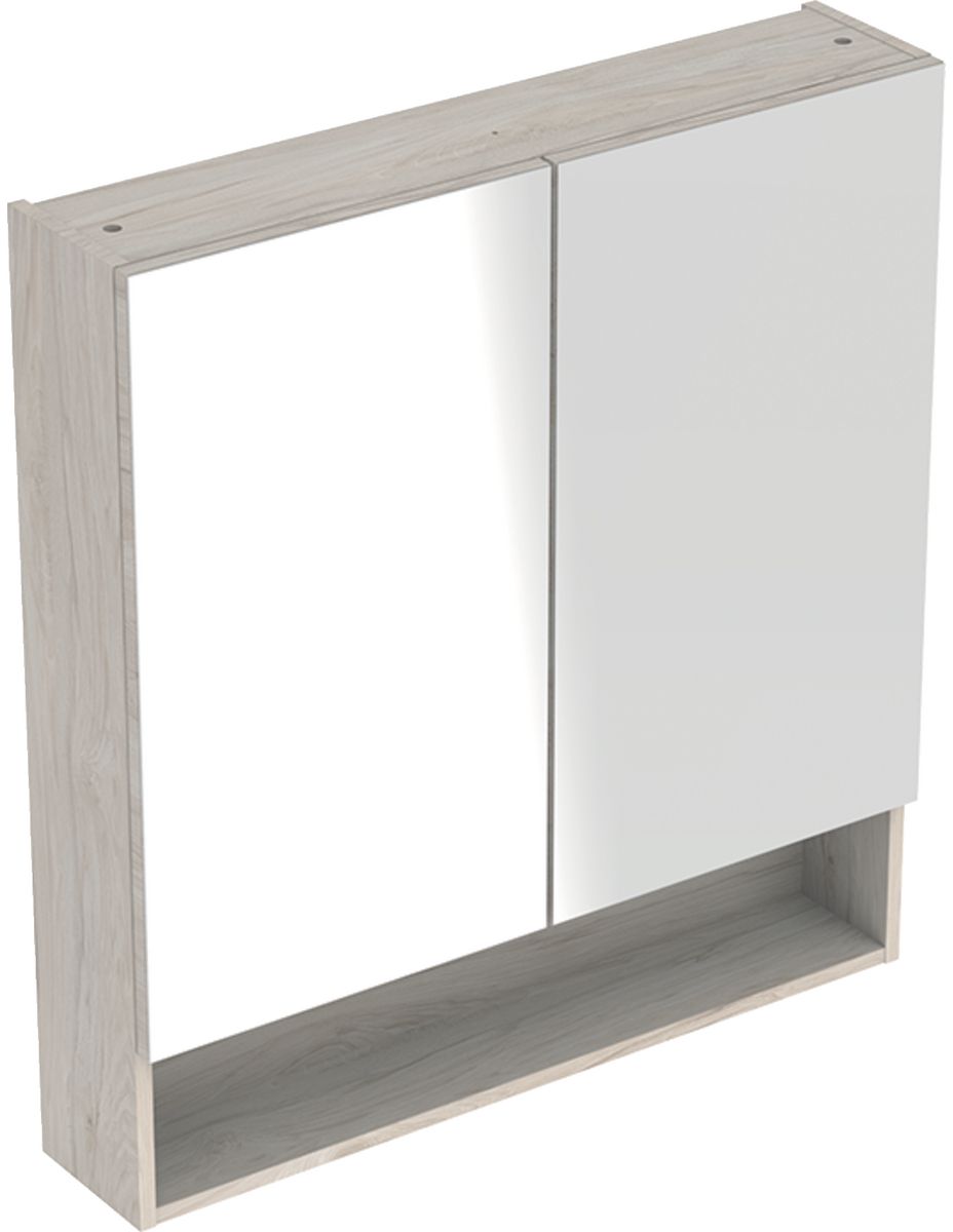 Geberit Selnova Square szafka 60 cm lustrzana wisząca orzech włoski hickory jasny 501.267.00.1
