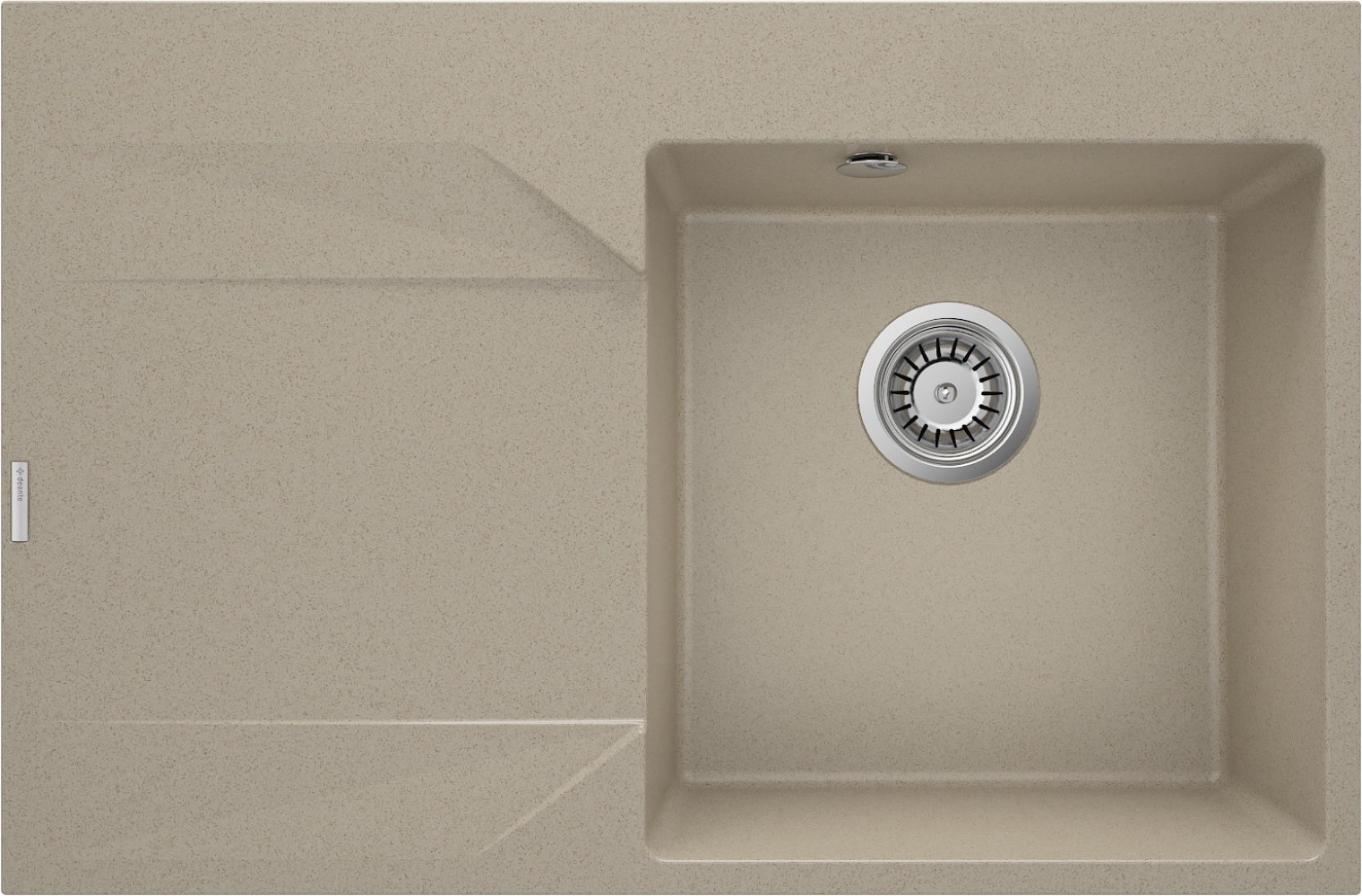 Deante Evora zlewozmywak granitowy 76x50 cm beżowy ZQJ_711L - Wysyłka w 24h