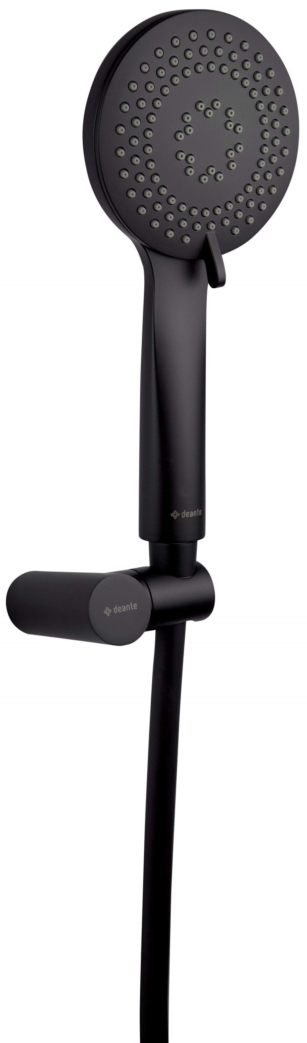 Deante Arnika zestaw prysznicowy ścienny czarny mat NQAN41K