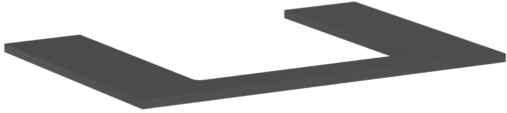 Hansgrohe Xilesa E blat naszafkowy 78x55 cm szary 54269760