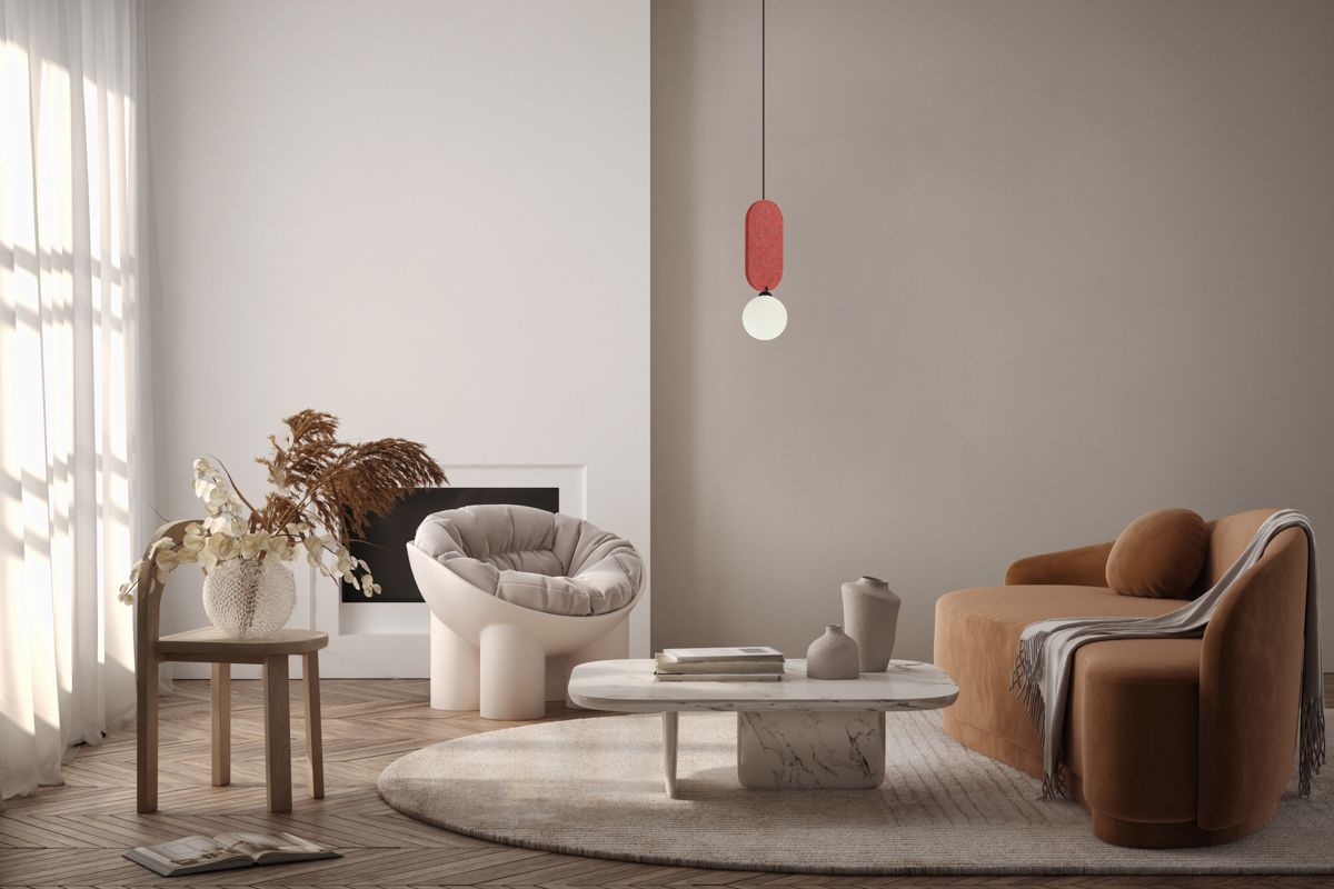 Italux Lorenzo lampa wisząca 1x25 W czerwona PND-59815-1-RED