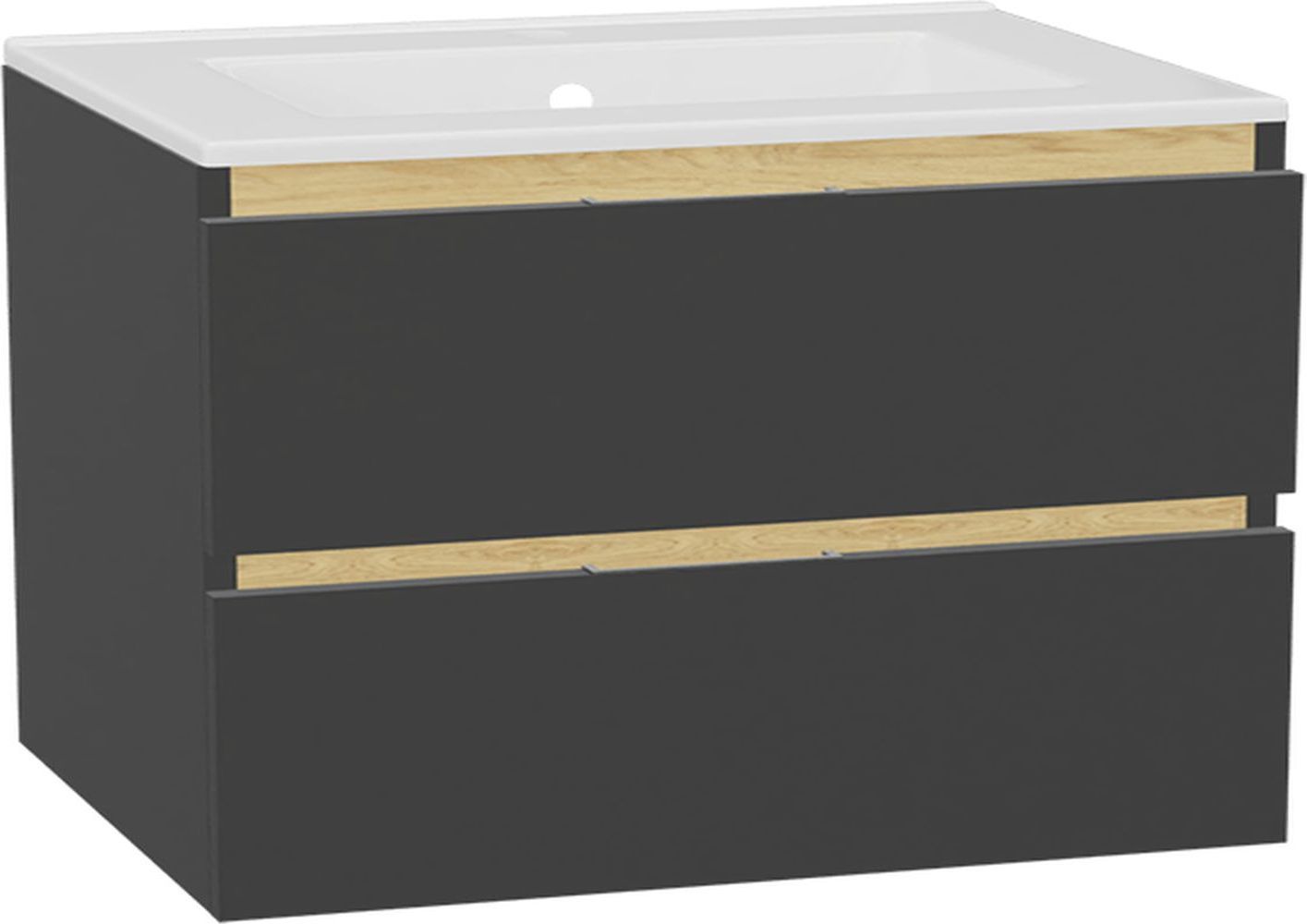 Excellent Tuto 2.0 front szafki 80x2x21.9 cm podumywalkowa wisząca szary MLEX.2151.800.01.GR