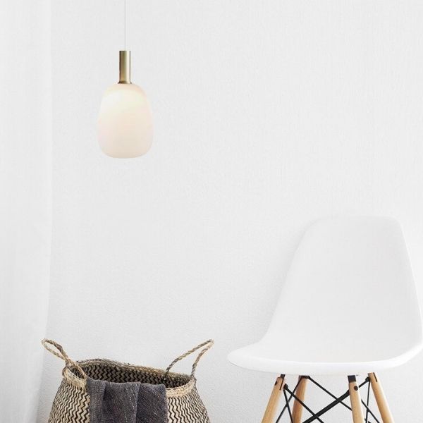 Nordlux Alton lampa wisząca 1x60 W biała-złota 47303001