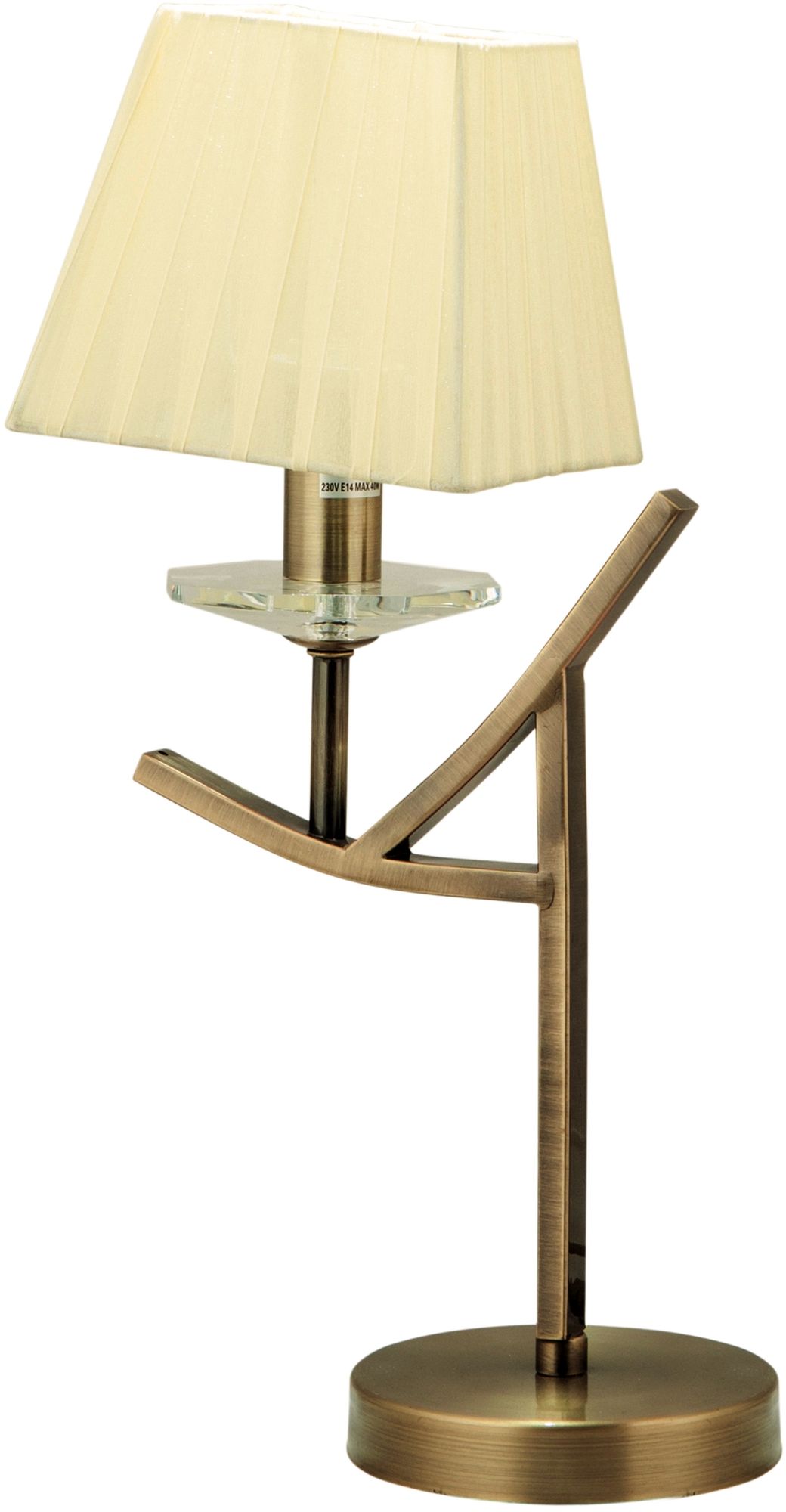 Candellux Valencia lampa stołowa 1x40W patyna/żółty 41-84593