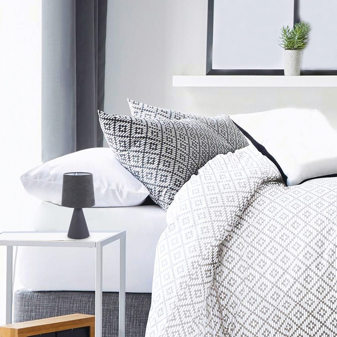 Rabalux Nalani lampa stołowa 1x40W szara 2695