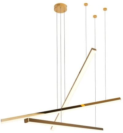 MaxLight Trio 3 lampa wisząca 3x12W LED złota P0426D